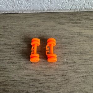 Vintage Barbie Dumbell Set‎ - Orange